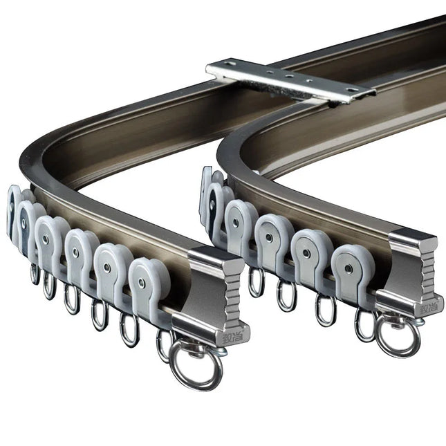 Sufitowa szyna zasłonowa gięta łukowa