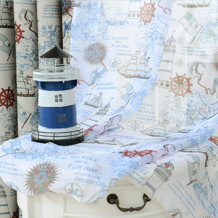 Firanka dziecięca w motywy marynistyczne