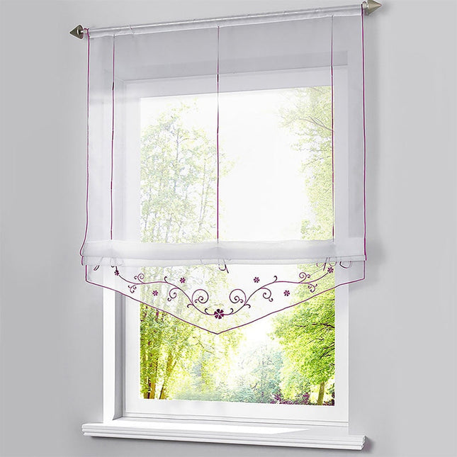 Wiązana zazdrostka kuchenna z haftem