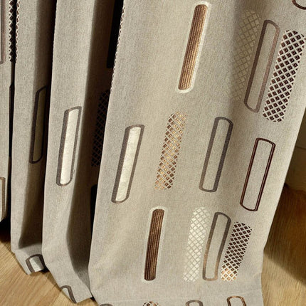 Nowoczesna zasłona w geometryczny wzór