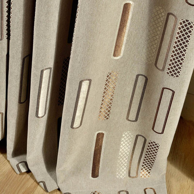 Nowoczesna zasłona w geometryczny wzór