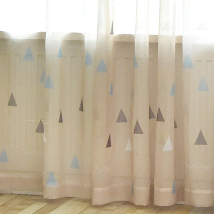 Dziecięca firanka w geometryczne trójkąty