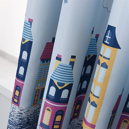 Zasłona do pokoju dziecięcego w domki