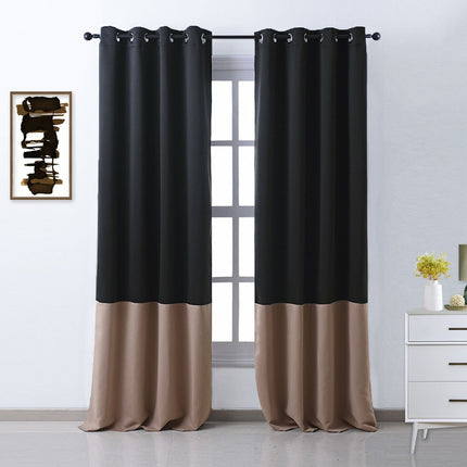 Nowoczesna dwukolorowa zasłona zaciemniająca