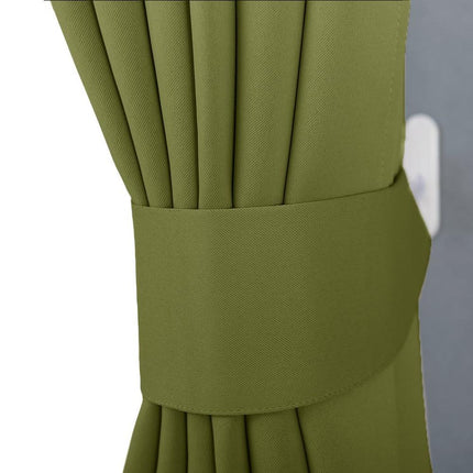 Gładka zasłona zaciemniająca w kolorze szałwii