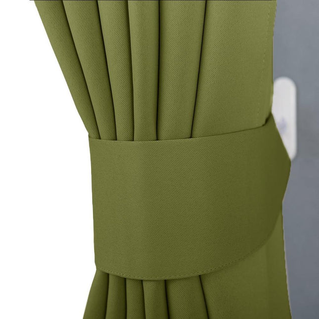 Gładka zasłona zaciemniająca w kolorze szałwii