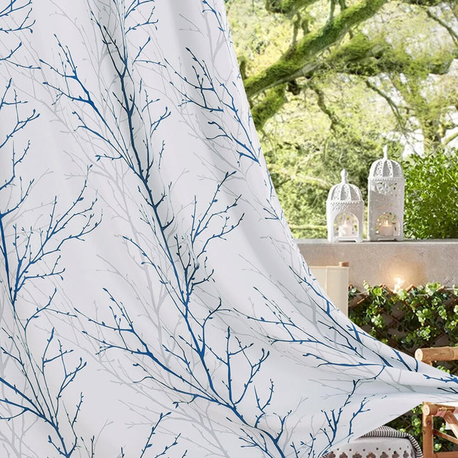 Zasłona zewnętrzna w gałązki na taras