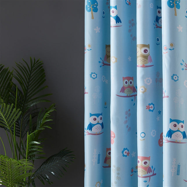 Dziecięca zasłona zaciemniająca w sowy