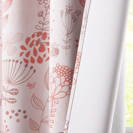 Zasłona na przelotkach w polne kwiaty