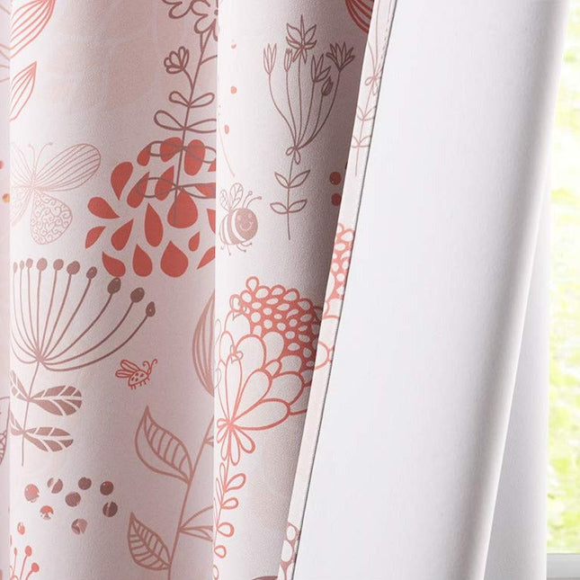 Zasłona na przelotkach w polne kwiaty