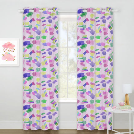 Kolorowa zasłona do pokoju dziecięcego