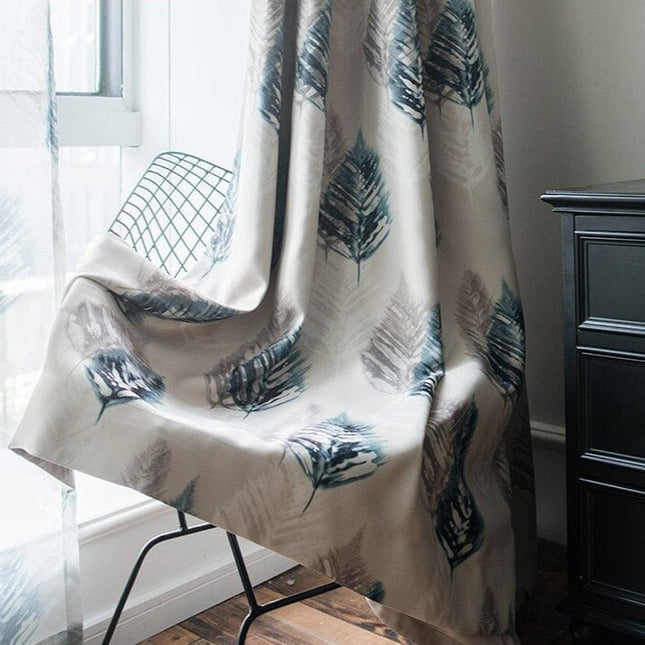 Zasłona zaciemniająca w liście do sypialni