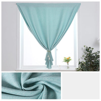 Lniana zasłona na rzep do kuchni