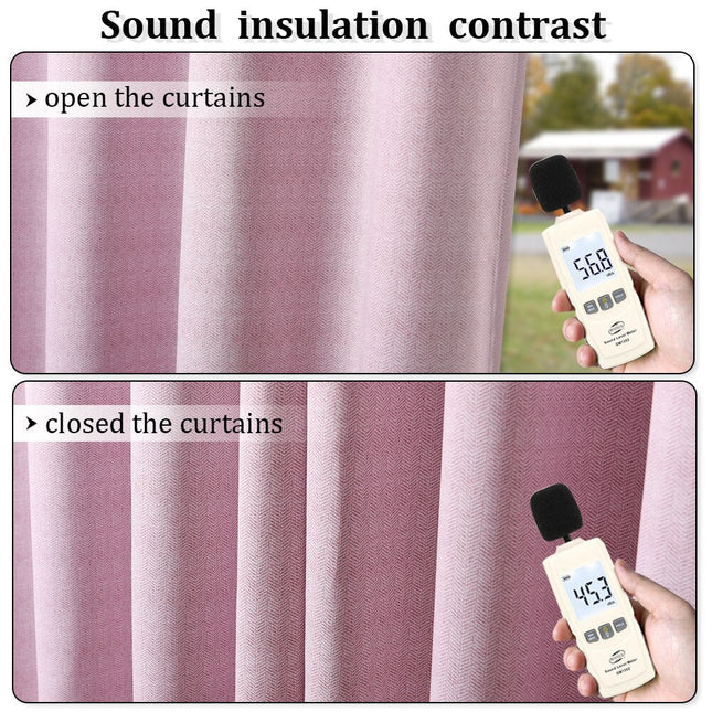 Gruba zasłona zaciemniająca na przelotkach