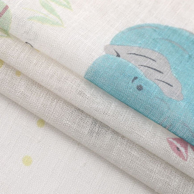 Pastelowa firanka dla dziecka w sowy