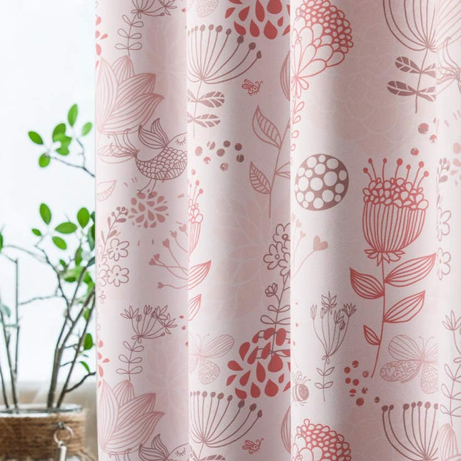 Zasłona na przelotkach w polne kwiaty