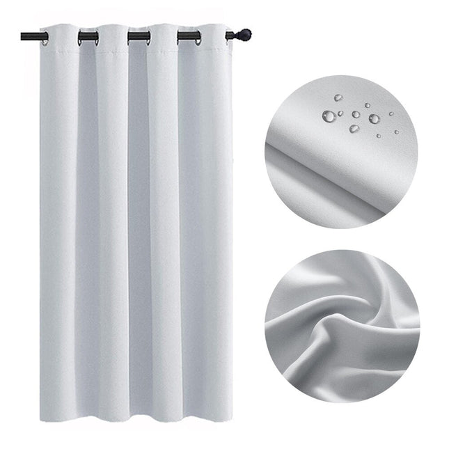 Jasnoszara wodoodporna zasłona ogrodowa