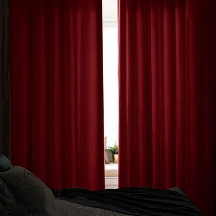 Musztardowa welurowa zasłona zaciemniająca do salonu