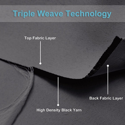 Komplet zasłon zaciemniających z lambrekinem.