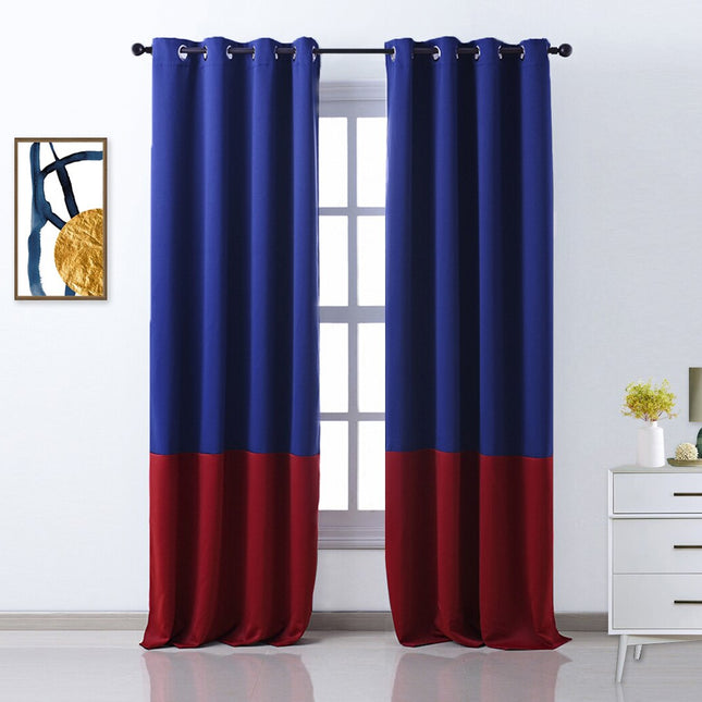 Nowoczesna dwukolorowa zasłona zaciemniająca