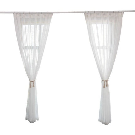 Firana woalowa z błyszczącą nicią