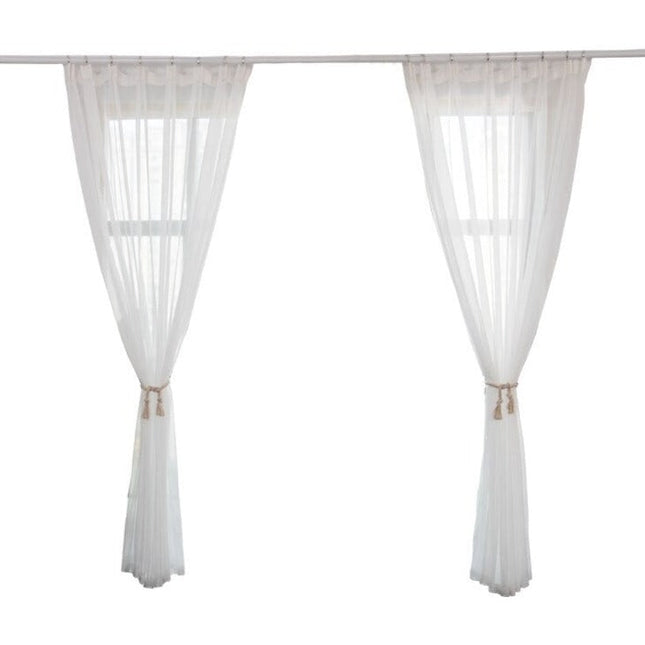 Firana woalowa z błyszczącą nicią