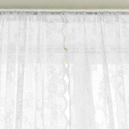 Krótka firanka koronkowa do kuchni
