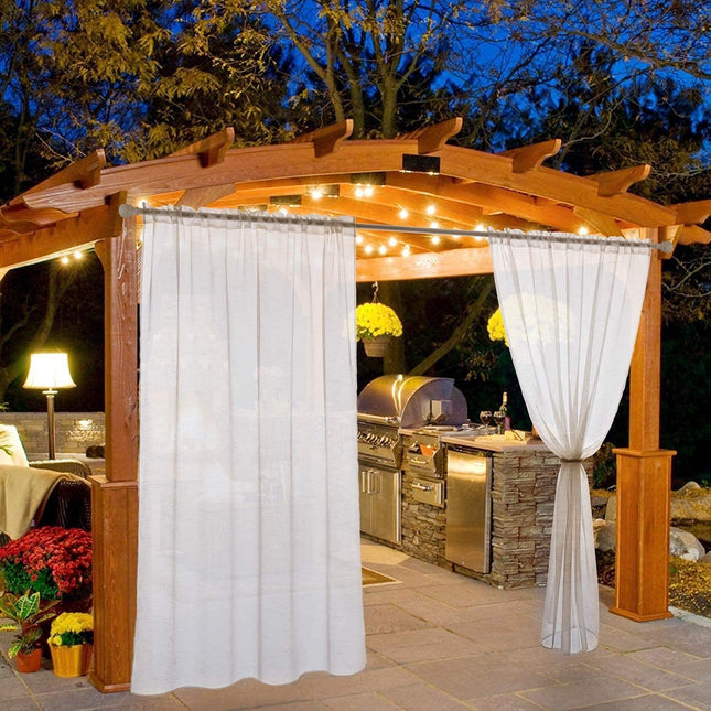 Wodoodporna firana ogrodowa na taras