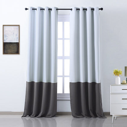 Nowoczesna dwukolorowa zasłona zaciemniająca