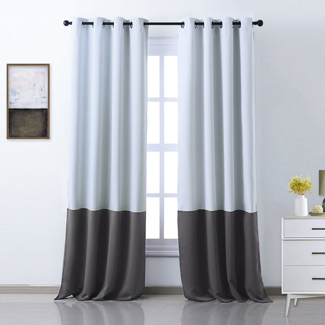 Nowoczesna dwukolorowa zasłona zaciemniająca