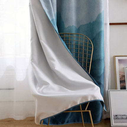 Nowoczesna zasłona zaciemniająca z efektem ombre