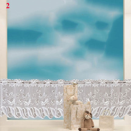 Koronkowa zazdrostka kuchenna w łuk