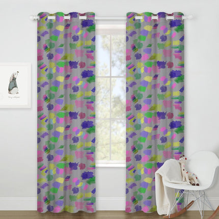 Kolorowa zasłona do pokoju dziecięcego