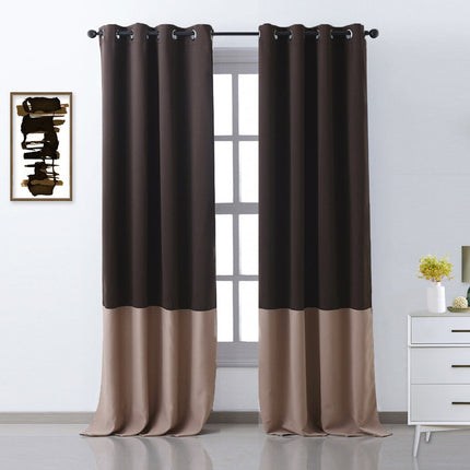 Nowoczesna dwukolorowa zasłona zaciemniająca