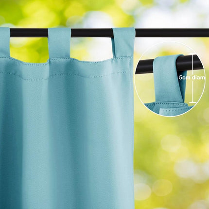 Wodoodporna zasłona ogrodowa turkusowa