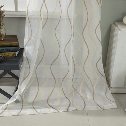 Nowoczesna firana w pionowe fale