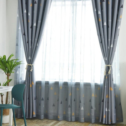 Firana do pokoju młodzieżowego trójkąty