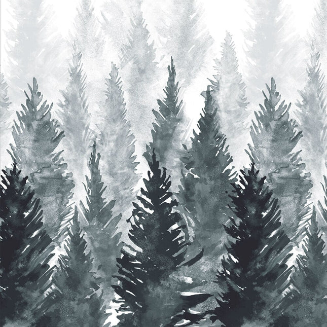 Zasłona ogrodowa z motywem lasu