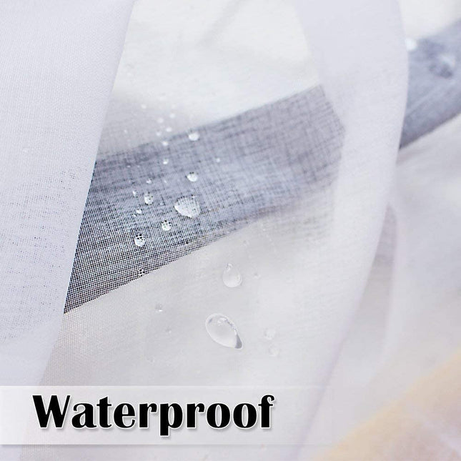 Biała firana ogrodowa na taras balkon