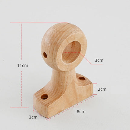 Klasyczny drewniany karnisz do zasłon