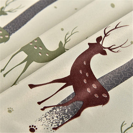 Zasłona z motywem lasu i jeleni