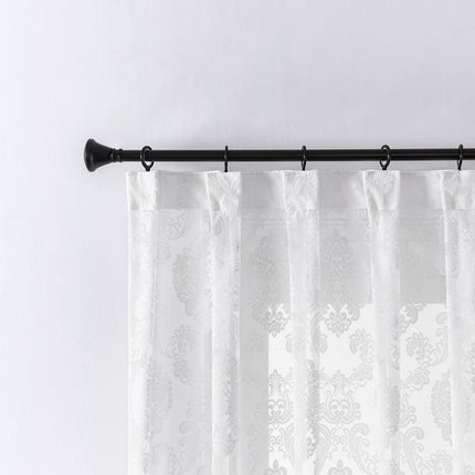 Elegancka firana w adamaszkowy wzór