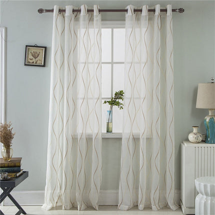 Nowoczesna firana w pionowe fale