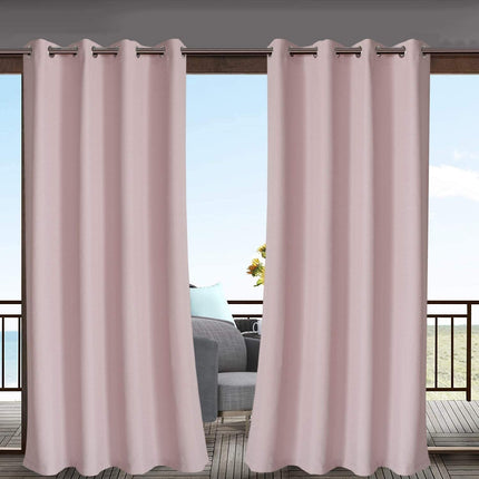 Zasłona zewnętrzna na balkon z oczkami