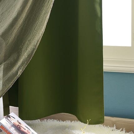 Podwójna zasłona z woalem do sypialni