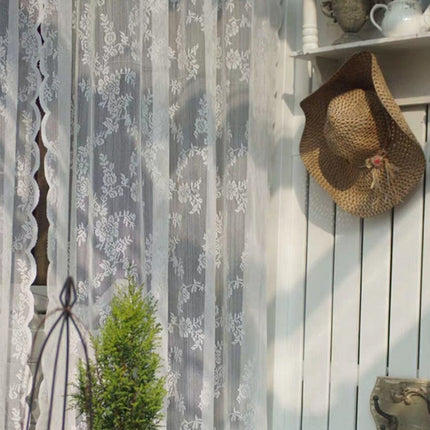 Krótka firanka koronkowa do kuchni