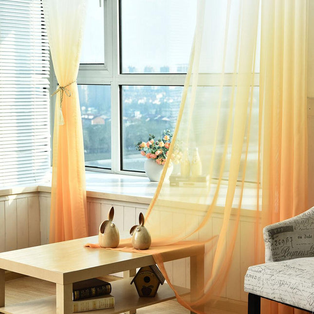 Nowoczesna firana z efektem ombre