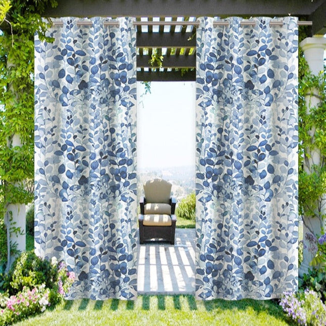 Zasłona zewnętrzna w botaniczny wzór