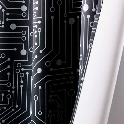 Zasłona dla gracza we wzór elektroniki