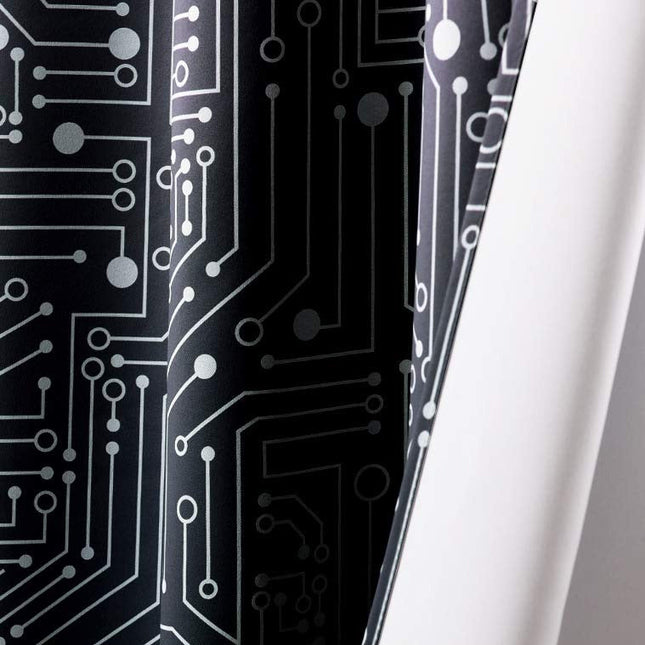 Zasłona dla gracza we wzór elektroniki